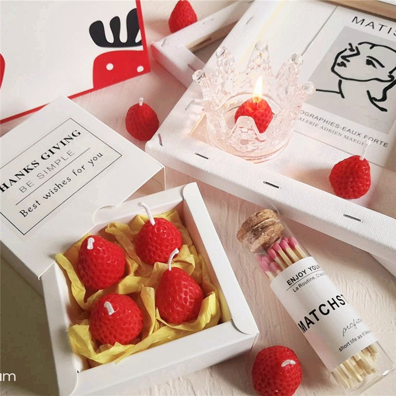 Fruit Scented Strawberry Candles