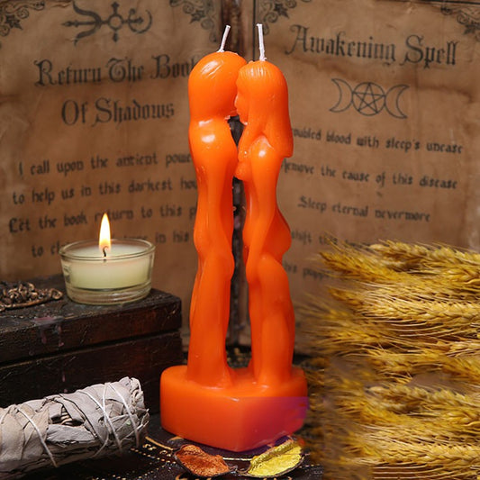 Romantic Handmade Humanoid Couple Candle
