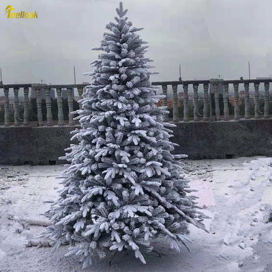 Large White Artificial Snowflake Landscape Tree Christmas