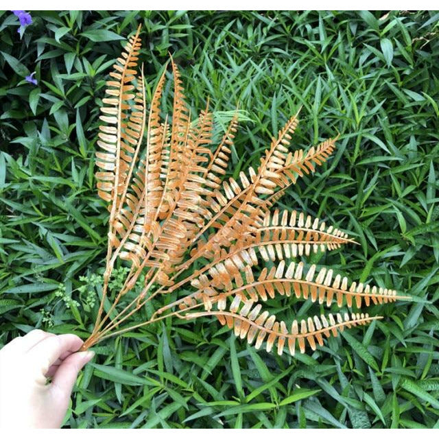 50CM 70CM Artificial Golden Palm Leaves Christmas Wreath Material - Christmas Trees USA