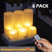 Rechargeable LED Electric Candle Light Flameless Flashing