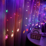 3.2M LED Christmas star snowflake deer Bells tree Garland Lights - Christmas Trees USA