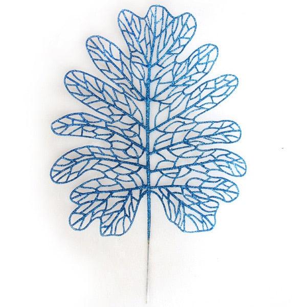"Glitter Christmas Poinsettia Flower Ornaments - Sparkling Tree Decorations"