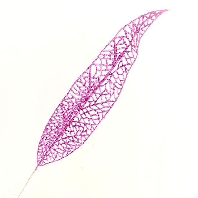 "Glitter Christmas Poinsettia Flower Ornaments - Sparkling Tree Decorations"