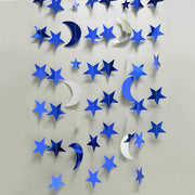 Moon And Star Shaped Papers For Christmas Decoration