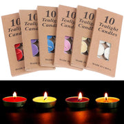 10 Pieces/Set Romantic Aromatherapy Tea Wax Candle - Christmas Trees USA