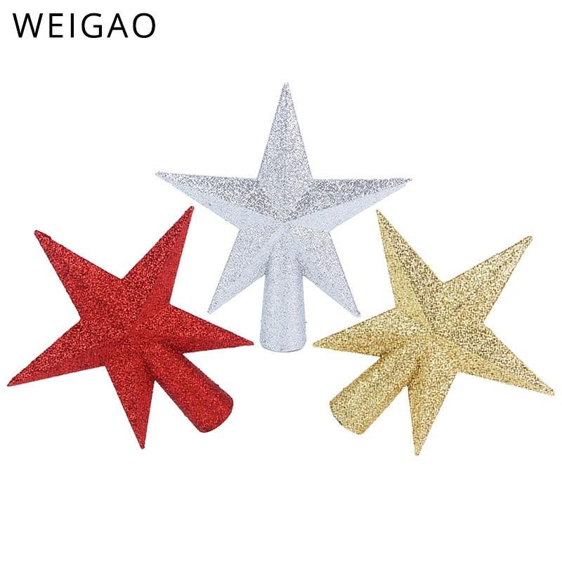 Glitter Mini Star Christmas Tree Toppers Mini Star Tree