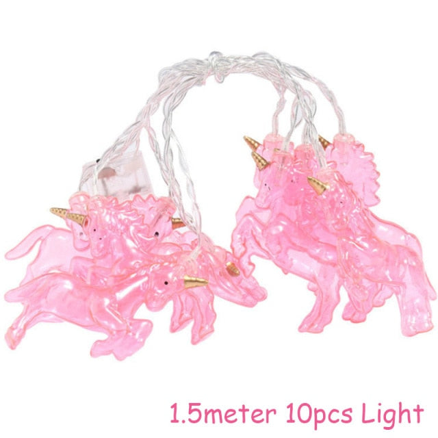 LED Unicorn Shaped Night String Lights