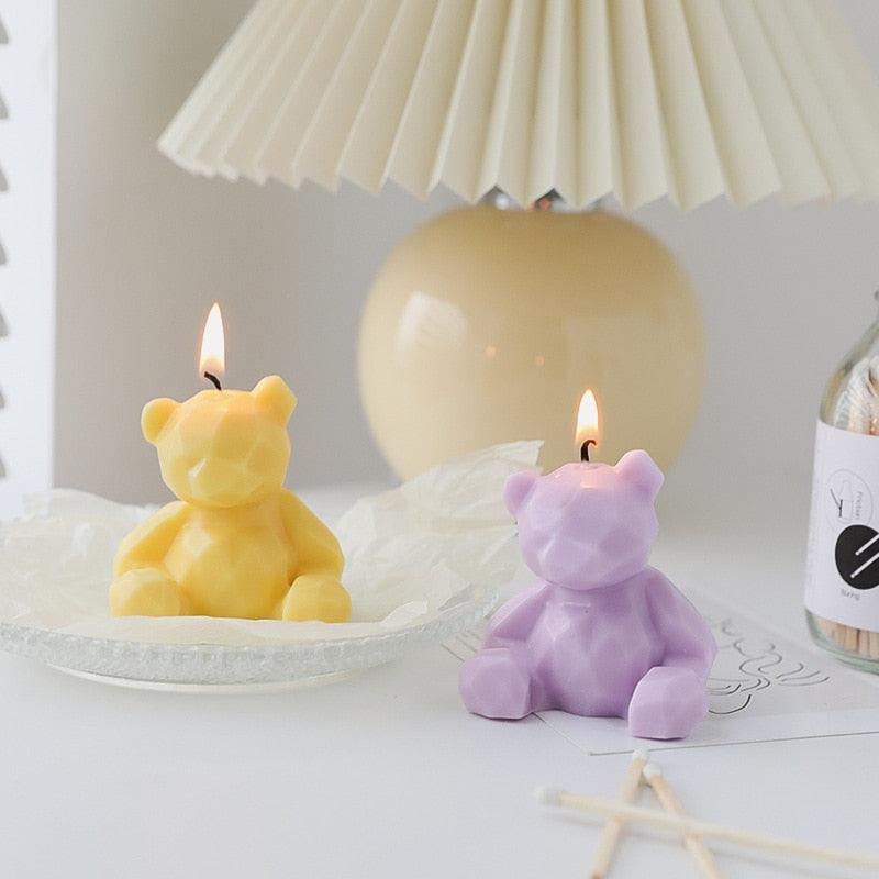 Cute Bear Candle Photo Props Home Decoration Candle