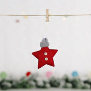 Cute Felt Wooden Elk Christmas Tree Pendants