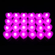 Heart 10pcs Creative LED Candles Tea Light Lamp Battery Powered