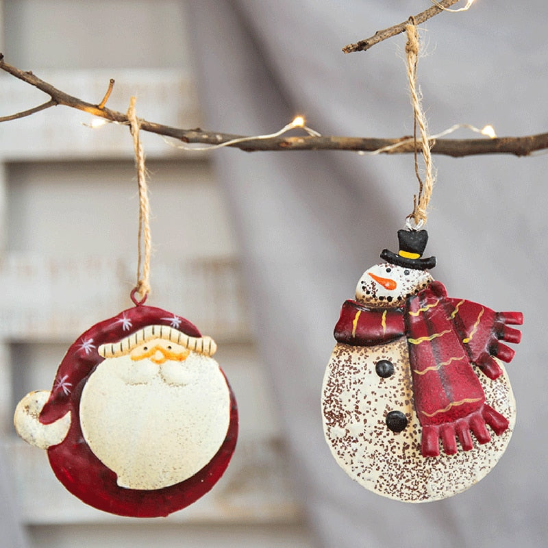 Snowman Santa Claus Angel Ornaments