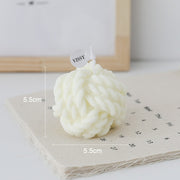 Creative Handmade Wool Ball Essential Oil Scented Candle