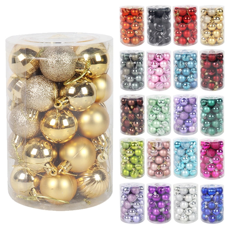 Assorted Color Christmas Balls
