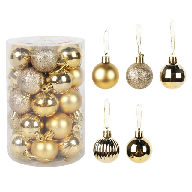 Assorted Color Christmas Balls