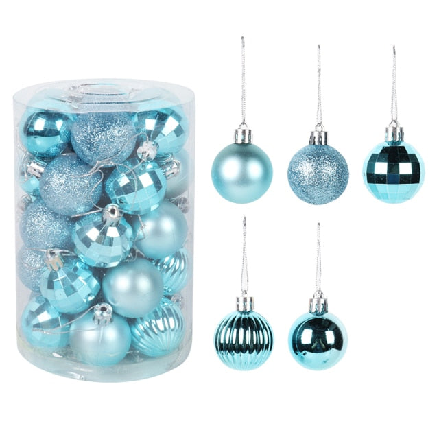 Assorted Color Christmas Balls