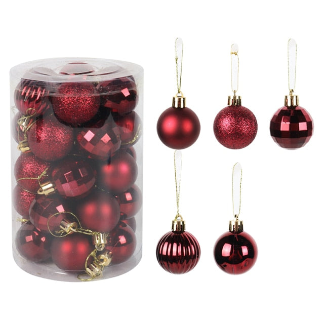 Assorted Color Christmas Balls