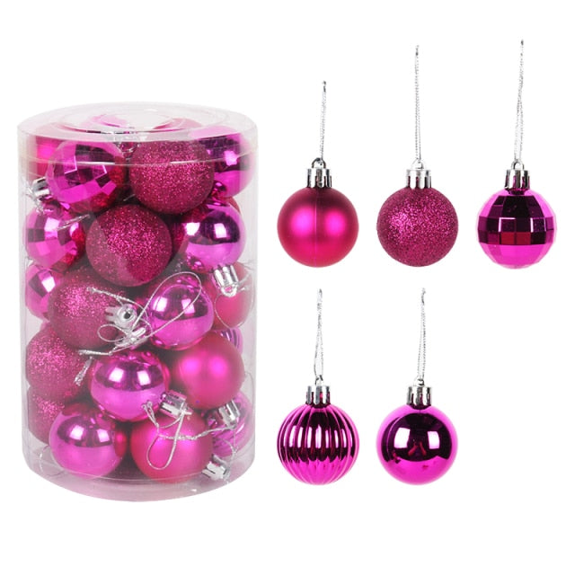 Assorted Color Christmas Balls