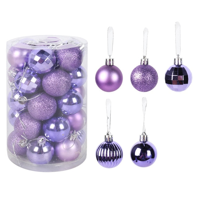 Assorted Color Christmas Balls