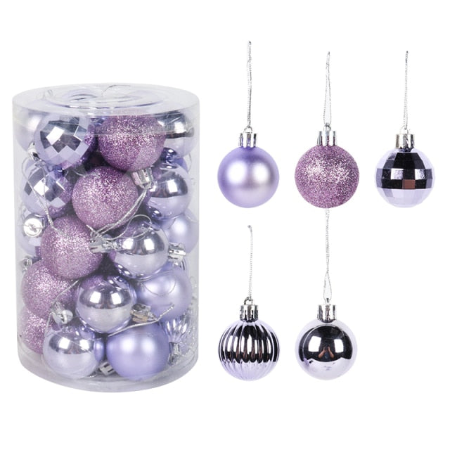 Assorted Color Christmas Balls