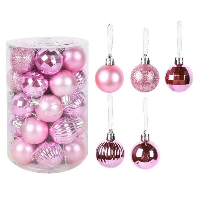 Assorted Color Christmas Balls