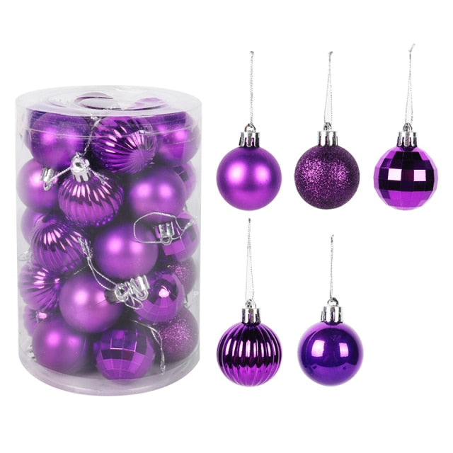 Assorted Color Christmas Balls