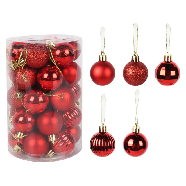 Assorted Color Christmas Balls