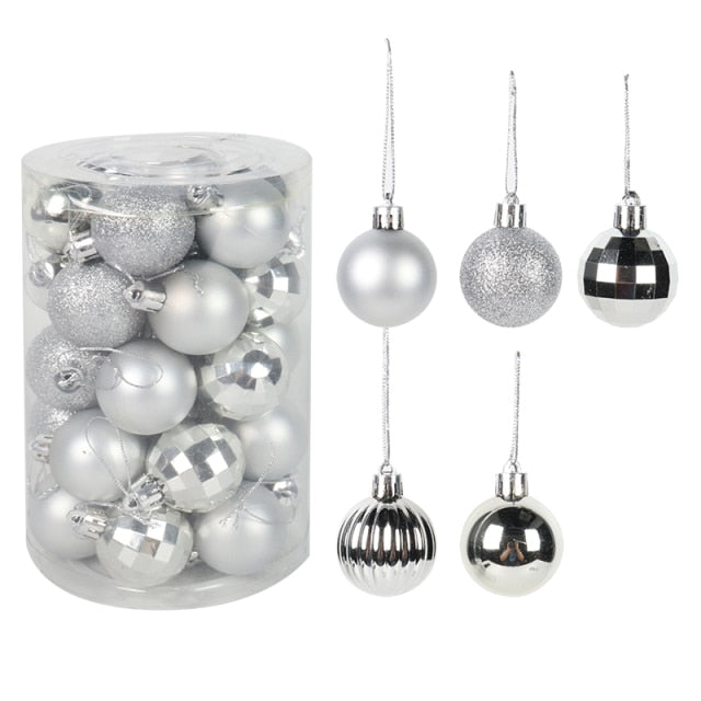 Assorted Color Christmas Balls