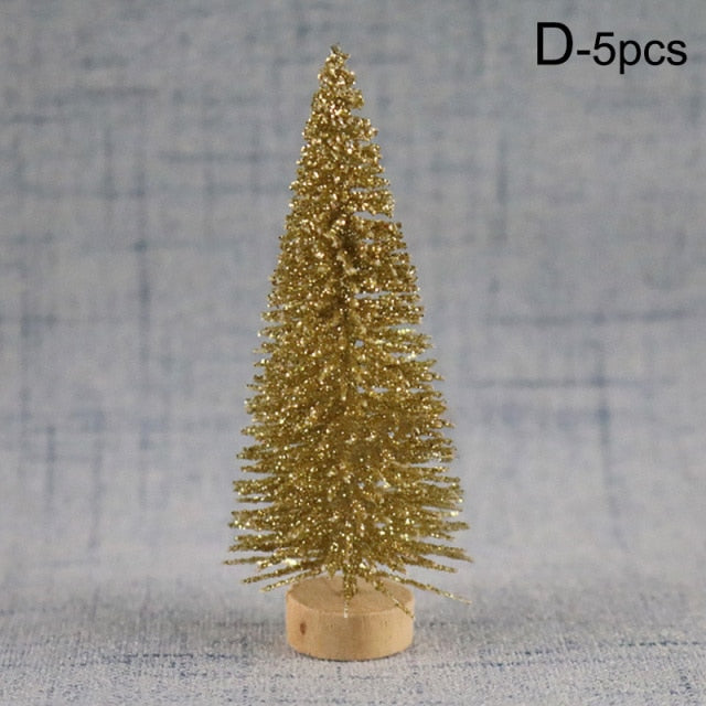 5pcs Decorated small Christmas tree - Christmas Trees USA