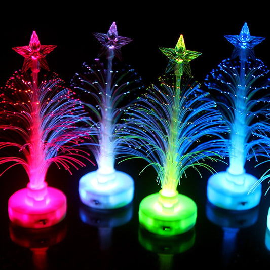 LED colorful fiber optic Christmas tree