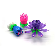 Joy Singing Music Birthday Candle Monolayer Lotus Candle Flowering Music