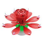 Joy Singing Music Birthday Candle Monolayer Lotus Candle Flowering Music
