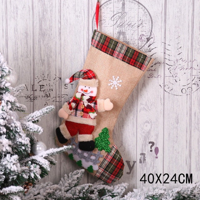 New Year 2022 Gifts Bag Christmas Stocking - Christmas Trees USA