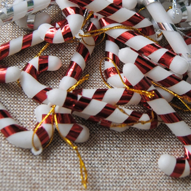 Christmas Tree Hanging Candy Cane Crutch Ornaments
