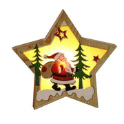 Led Light Wood House Christmas Tree Decorations - Christmas Trees USA