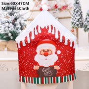 Santa Claus Hat Chair Cover