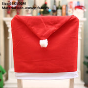 Santa Claus Hat Chair Cover