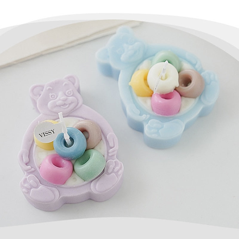Scented Bear Shaped Soy Wax Candle