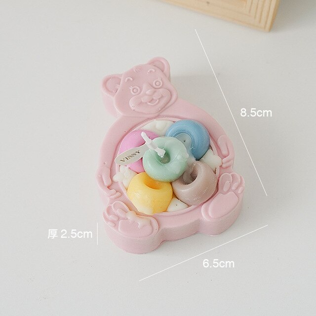 Scented Bear Shaped Soy Wax Candle