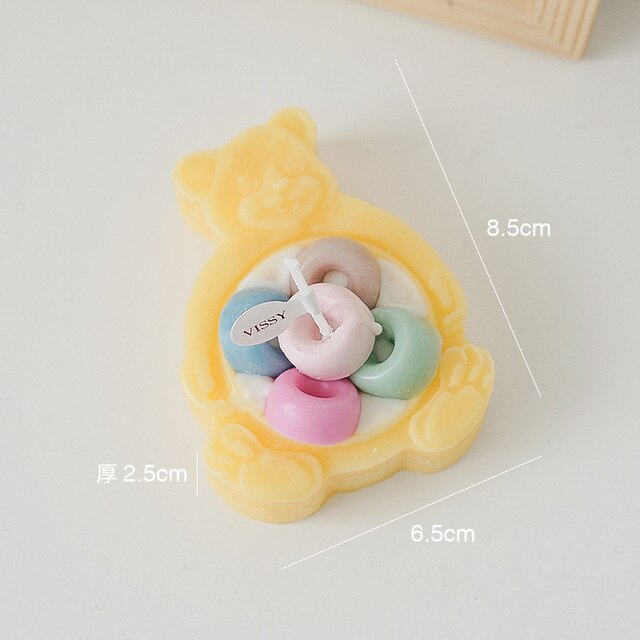 Scented Bear Shaped Soy Wax Candle