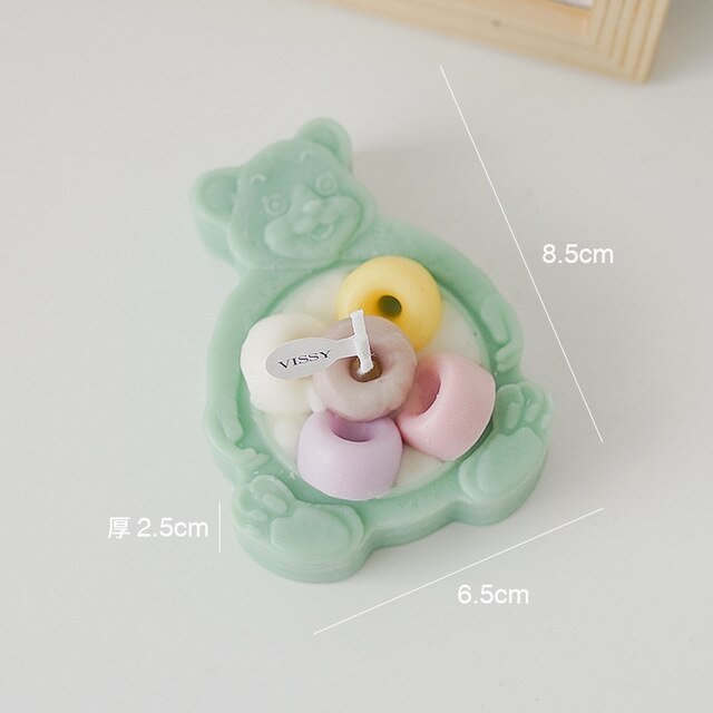 Scented Bear Shaped Soy Wax Candle