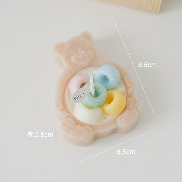 Scented Bear Shaped Soy Wax Candle