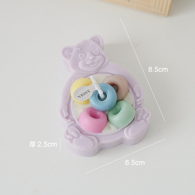Scented Bear Shaped Soy Wax Candle