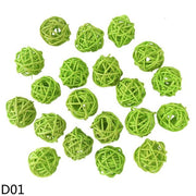 Hot Sale 20pcs 3cm Multicolor Rattan Ball