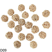 Hot Sale 20pcs 3cm Multicolor Rattan Ball