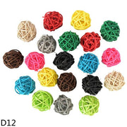 Hot Sale 20pcs 3cm Multicolor Rattan Ball