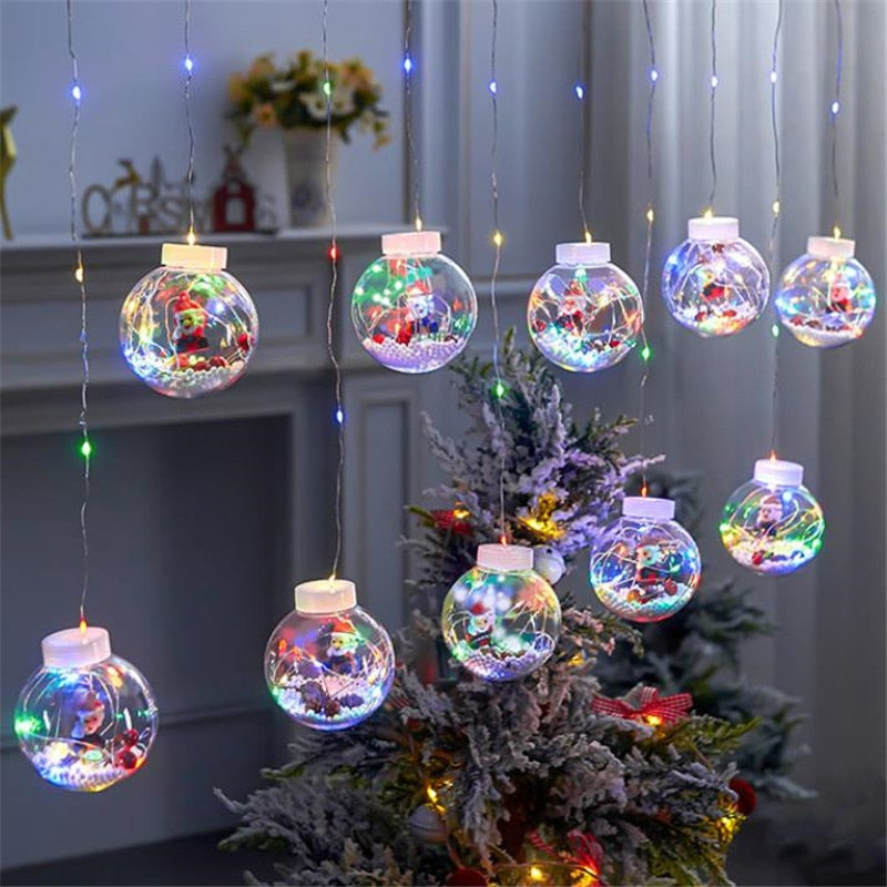 Xmas DIY Christmas Santa Balls Ornament - Christmas Trees USA