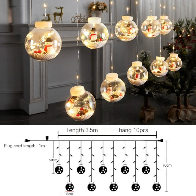 Xmas DIY Christmas Santa Balls Ornament - Christmas Trees USA