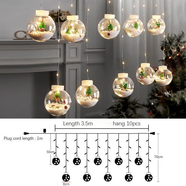 Xmas DIY Christmas Santa Balls Ornament - Christmas Trees USA