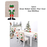 Christmas Gift Linen Elk Snowman Table Runner